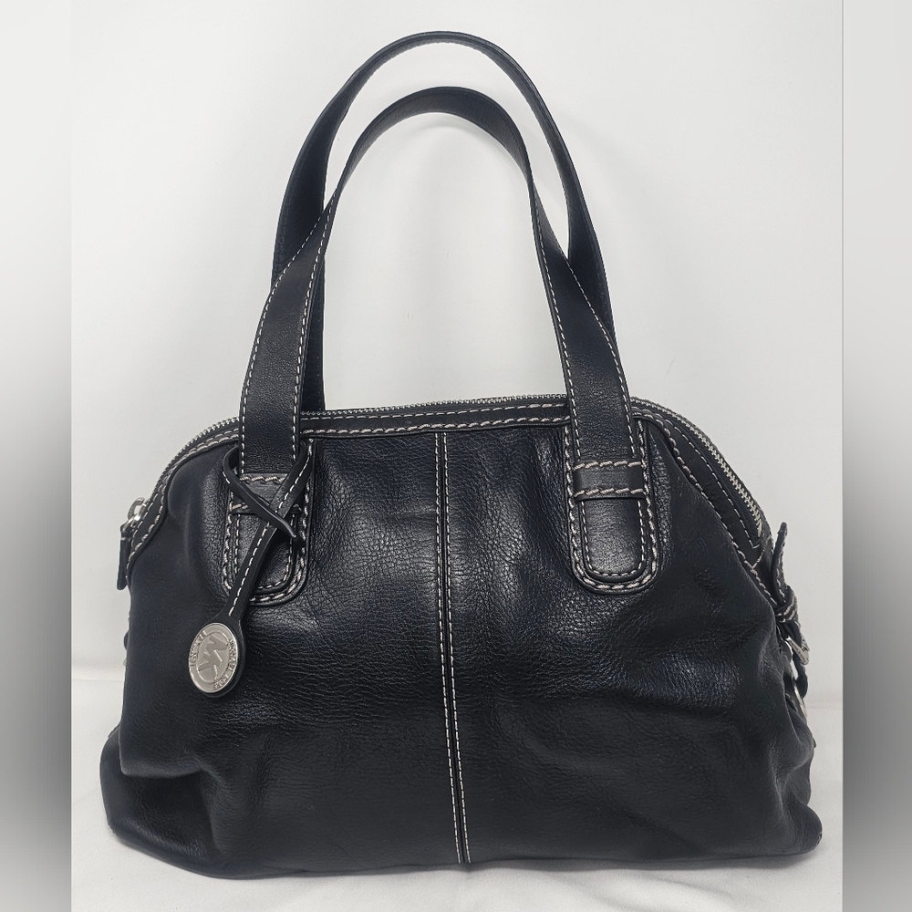 Michael Kors Hudson Large Black Pebbled Leather Shoulder Bag Satchel NWT $398